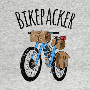 Bikepacker Vintage Bikepacking Travel Camping T-Shirt